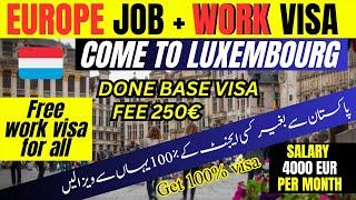  5 BEST Recruitment Agencies in Luxembourg | Work Permit and Work Visa Sponsorship 2024 / europe