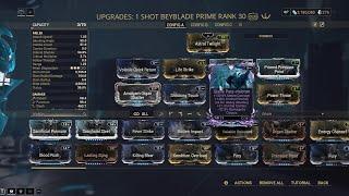 Warframe GLAIVE PRIME BUILD!/ NUKE BUILD!