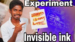 How to Make Invisible Ink at Home | Fun Science Experiment Indian Physics