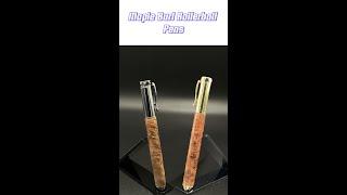 Double Maple Burl Rollerball Pens