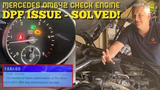 Mercedes Check Engine Light DPF - 148A00 Error Fault Code - Part 2 - Let's fix this for good!