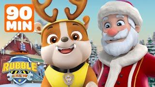 Rubble & Charger Visit Adventure Bay for Christmas! w/ PAW Patrol | 90 Minutes | Rubble & Crew