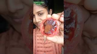 TOMATO FACIAL | COFFEE FACIAL | TOMATO & COFFEE SCRUB FOR GLOWING SKIN #yt #tomato #coffee #facial