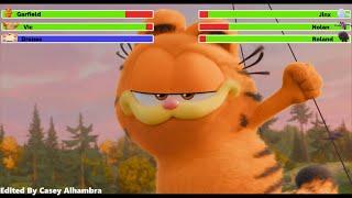 The Garfield Movie (2024) Final Battle with healthbars 1/2