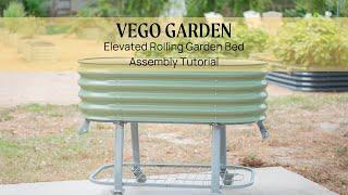 Elevated Rolling Garden Bed Assembly Tutorial | Vego Garden