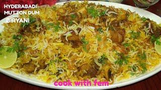 Hyderabadi Mutton Dum Biryani | मटन दम बिरयानी | Restaurant Style Mutton Dum Biryani- English Subs
