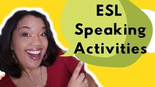 Speaking Activities for ESL Teens | Sentence Stems