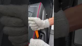 EKR custom black seat cover install for Volvo #ekr #ekrleather #ekrcover #ekrseatcover