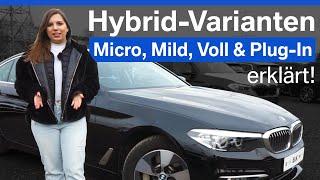 Hybrid Varianten - Plug-In, Mild, Micro & Voll-Hybrid | Erklärung/Technik