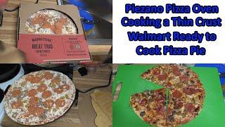 (596) Granistone Piezano Pizza Oven Cooking a Walmart Marketside Thin Crust Pizza