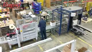 Turnkey Case Packing Station with Carton Erector and Sealer