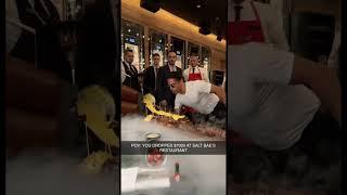 POV: YOU SPENT $7k AT SALT BAE’S RESTAURANT #saltbae #nusretsteakhouse #shorts