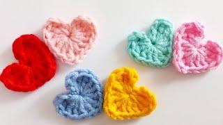 Ready in 5 Minutes... How to Crochet A Heart? Making a Crochet Heart