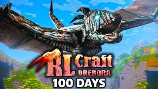 I Spent 100 Days in RLCraft DREGORA in Minecraft!