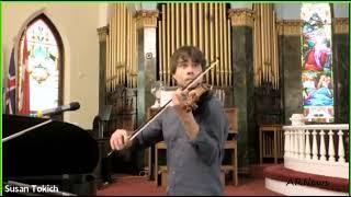 Alexander Rybak performing at the Norwegian Lutheran Memorial church in Chicago 24 april 2022