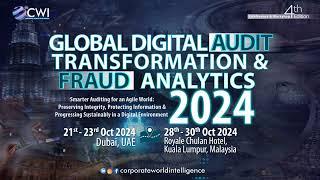 Global Digital Audit Transformation &Fraud Analytics Conference 2024