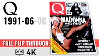 Q magazine  1991-06 Madonna Elvis Costello Jane's Addiction MC Hammer Johnny Cash Toyah