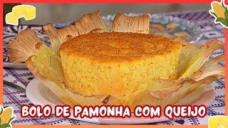 Receita de Bolo de Pamonha com Queijo