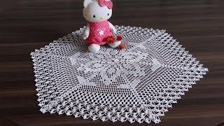 How to crochet a hexagon napkin