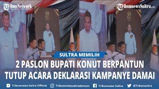 Ikbar-Abu Haera dan Sudiro-Raup Pantun Tutup Sambutan Deklarasi Kampanye Damai Pilkada Konawe Utara