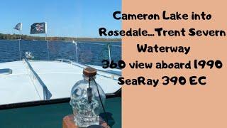 Slow Roll on a Pirate Ship. 360 degree View on the Trent Severn Waterway. Cameron Lake into Rosedale