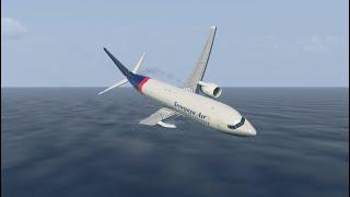 Sriwijaya Air B737 How the plane falls down in Jakarta, Indonesia - (SJ182 Crash Animation)