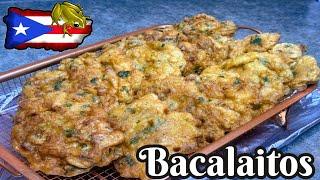 EASY BACALAITOS RECIPE | PUERTO RICAN COD FISH FRITTERS | MPCOOKS