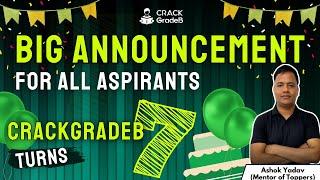 BIG ANNOUNCEMENT - CrackGradeB turns 7