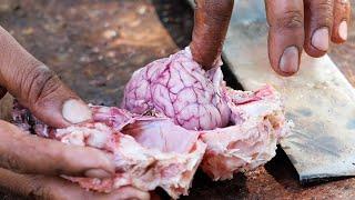 Indian Food - GOAT BRAIN CURRY Rajasthan India