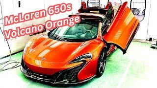 McLaren 650s Volcano Orange Roof Paint - 3 stage Orange Paint PPG