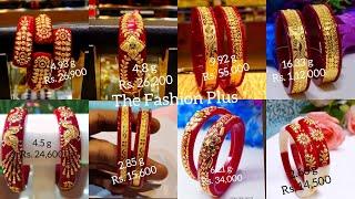 Latest Gold Pola Bangle Design with Weight and Price