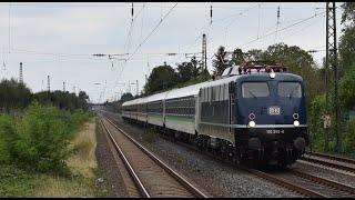 Trains / Züge in Düsseldorf Angermund with 110 350  15/9/24