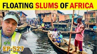 Travel to world's most unique floating slum area in AFRICA Cycle Baba Ep-527