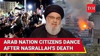 Arab Nation Celebrates Nasrallah's Killing; Dance, Distribution Of Sweets On Cam | Here's Why