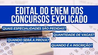 EDITAL do CONCURSO NACIONAL UNIFICADO explicado; Entenda o ENEM DOS CONCURSOS