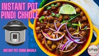 Amritsari Pindi Chhole In Instant Pot | Punjabi Chana Masala Curry In Instant Pot | Chhole Masala