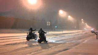 Motorcycles and Snow | Anchorage AK - by Geoff Oliver