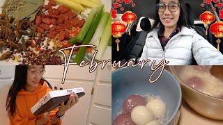 FEB VLOG｜二月简单的温馨小日子｜年夜饭｜情人节的北京烤鸭｜吃货开箱｜元宵节的汤圆格外的甜