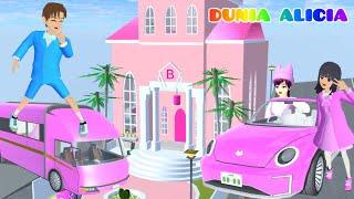 Yuta Mio Kumpulkan Mobil Baru Serba Warna Pink Barbie | Yuta Naik Mobil Campervan | Sakura School