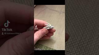 Sculpting a tiny dragon #polymerclay #dragon #sculpting