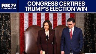 Congress certifies Donald Trump's 2024 election win