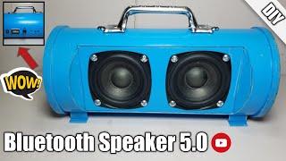 How to make a Bluetooth speaker 5.0 using PVC pipe (30w)