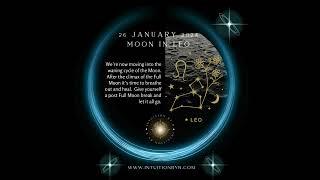 26 JANUARY 2024 - MOON IN LEO