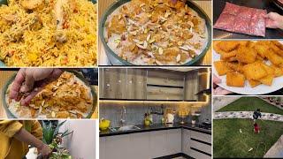 Daily Routine | Veg Pulao | bread Dessert recipe for Kids | beef hack