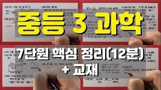 [중3 과학] 7단원(별과 우주) 핵심 정리(12분) + 교재