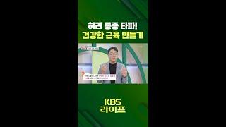 허리 통증 타파! 건강한 근육 만들기 [무엇이든 물어보세요] | KBS 방송