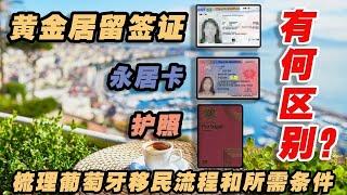 纯干货，10分钟带你区别签证，绿卡，护照，梳理葡萄牙移民流程和所需条件