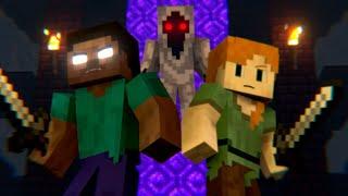 Minecraft short Animation (ep1) (rise of the nether king)