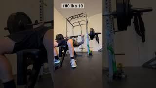 Week 6 - Test - Bench 180 lb for reps