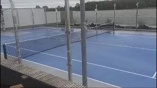 Теннисный корт с покрытием LMT Hard